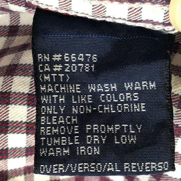 Tommy Jeans XXL Maroon Check Shirt Men - Picture 6 of 8